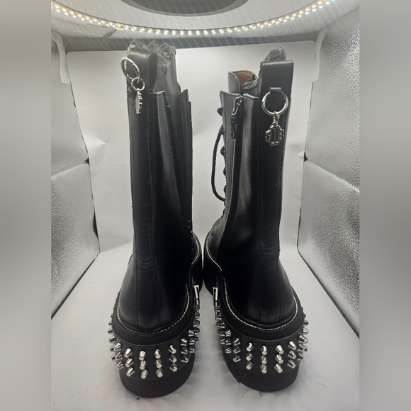 Maje Ranger Ankle Boots With Punk Details SZ  10.5 - Picture 6 of 10
